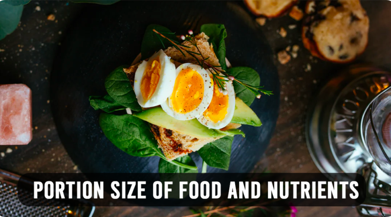 PORTION SIZE OF FOODS AND NUTRIENTS