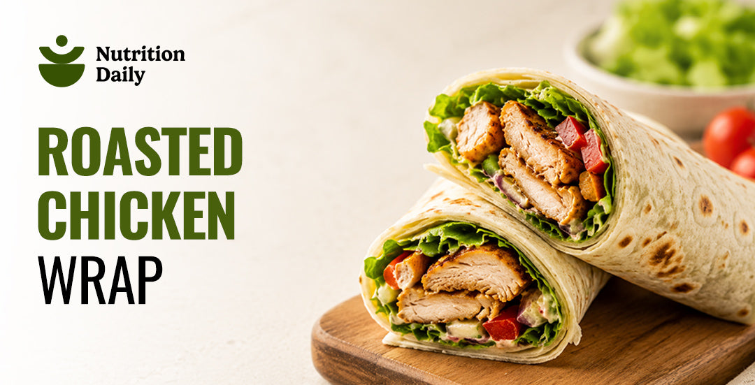 Roasted chicken wrap